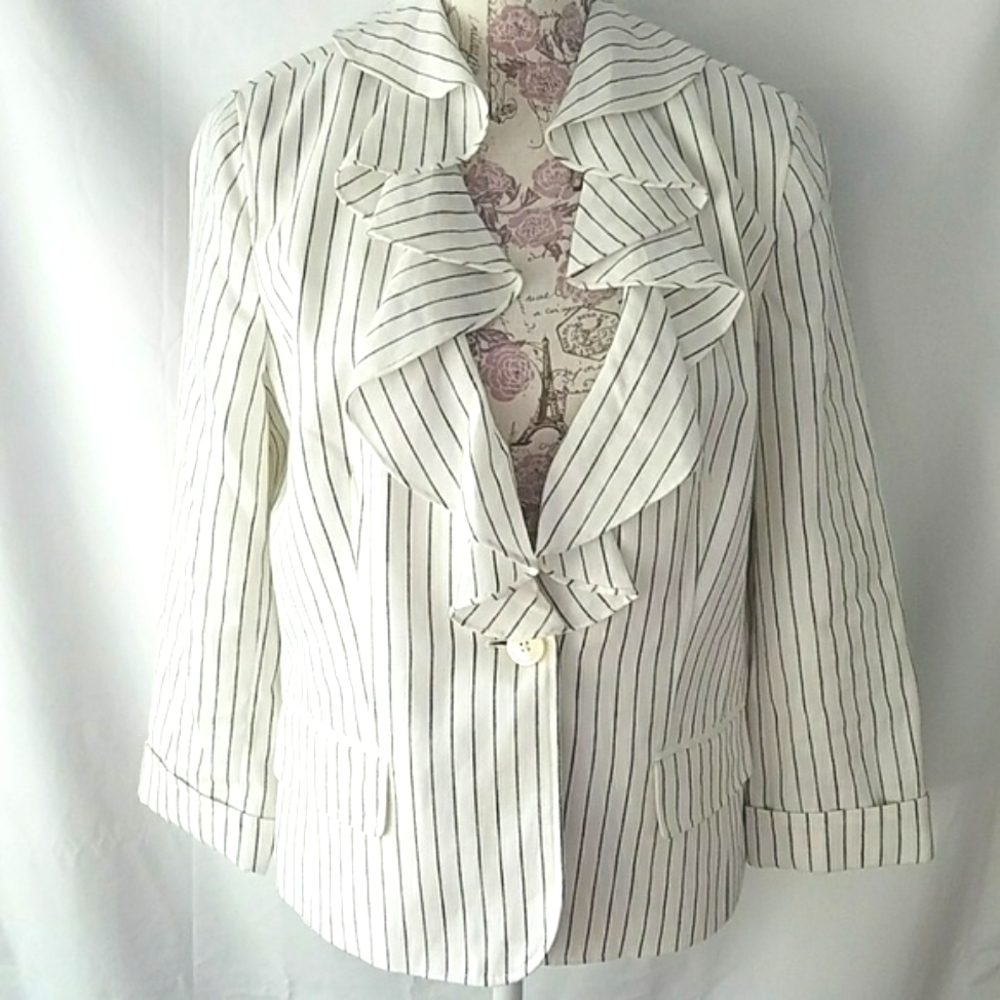 American Living Ralph Lauren linen ruffle Blaze